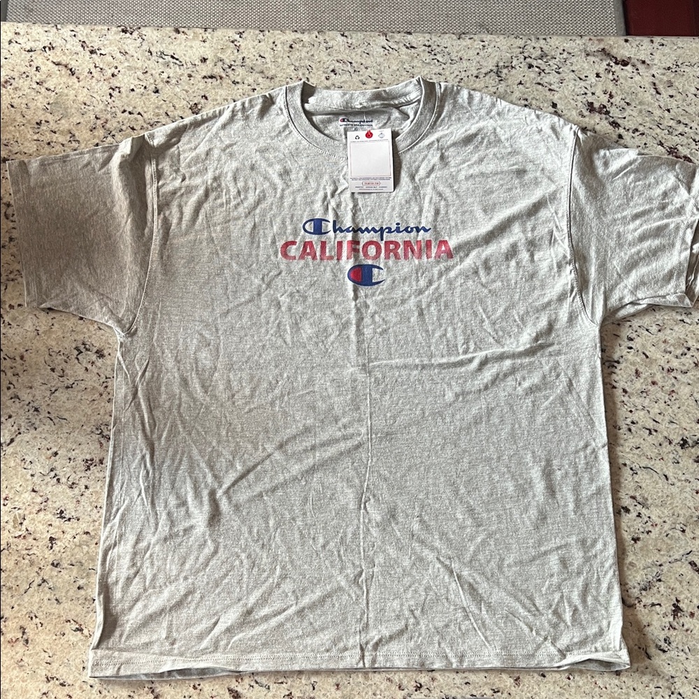 New - Champion California Gray Short Sleeve Tee